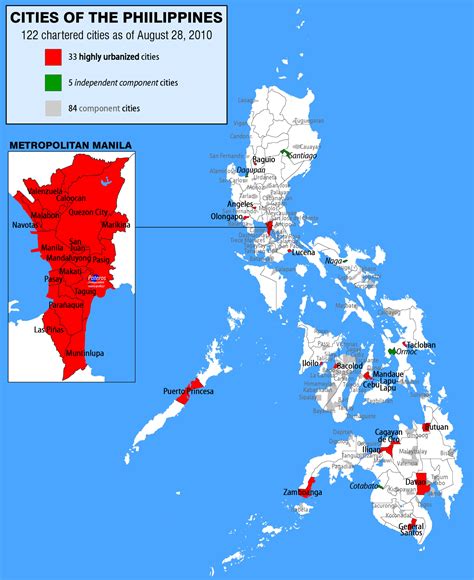 component cities in the philippines|Cities of the Philippines .